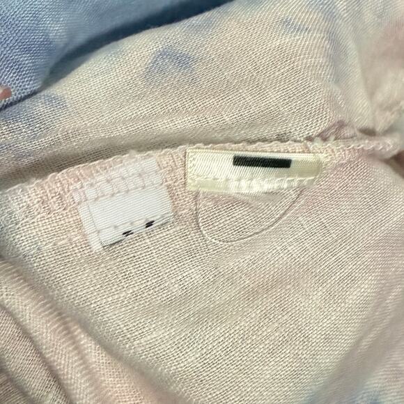 Dex Black Tape Linen Jogger Pants Pink Blue Cloud - Size Medium - $80 - Picture 8 of 8